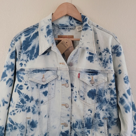 Levi's trucker Ex-boyfriend denim jacket 1X - Picture 3 of 7